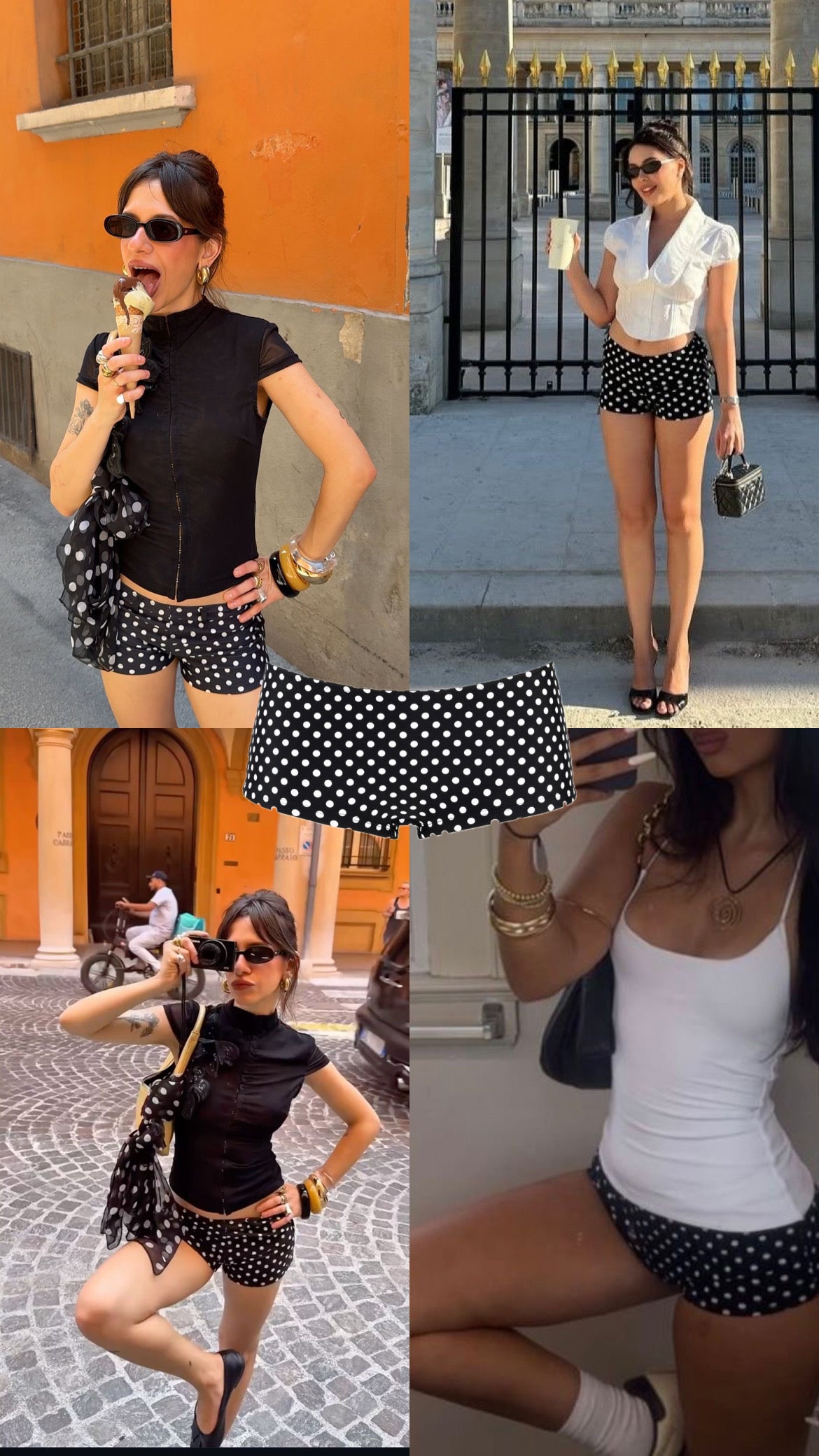 Short Polka Dot