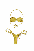 Bikini verde dorado