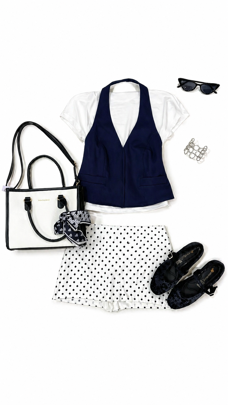 Mini falda short Polka