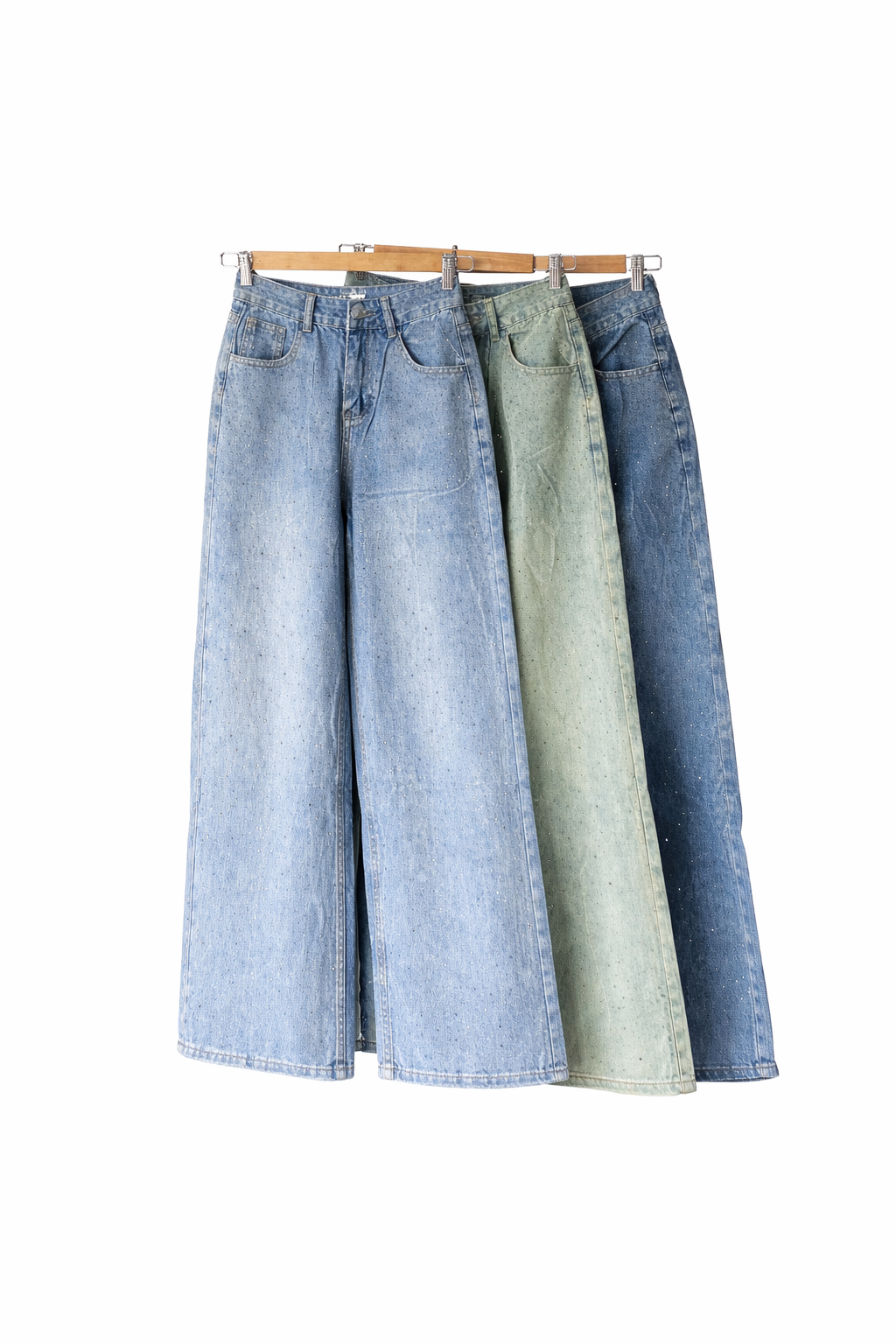 Jean brilloso con Perlas